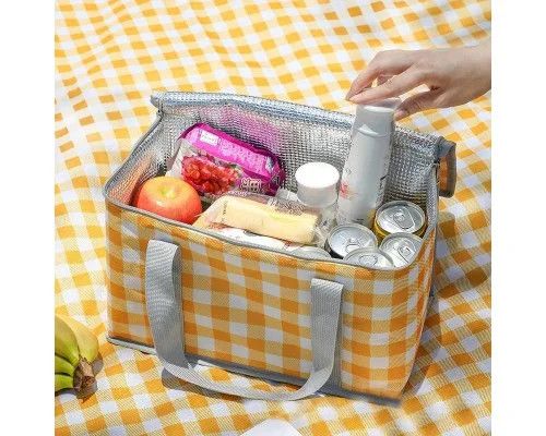 Термосумка для пляжа и пикника 35×20×20 см • Сумка-холодильник для продуктов, напитков, отдыха, дороги и кемпинга | Зображення 1