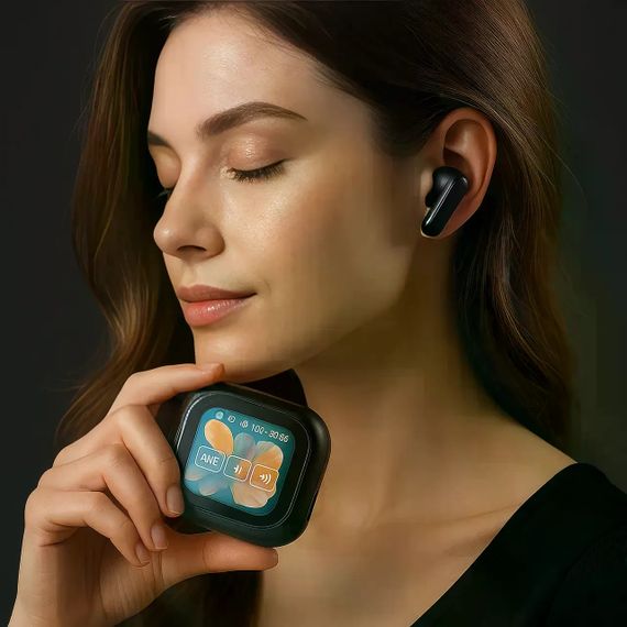 Беспроводные наушники LX10 TWS • TWS-наушники LX10 Earbuds Bluetooth 5.4 с LED-дисплеем, ANC и ENC | Зображення 2