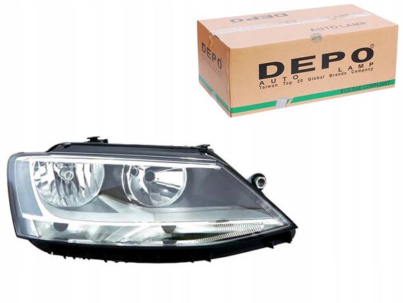 Фара Передняя Volkswagen Jetta 2010- Правая Элект.+Мотор H7/H7/P21W/Py21W/W5W | Зображення 3