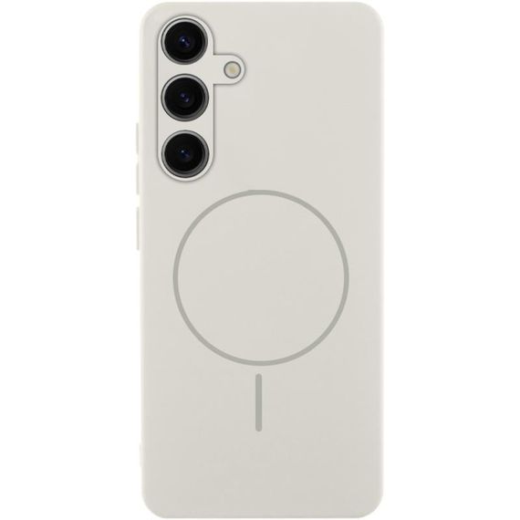 Чохол Silicone Cover Lakshmi Full Camera (AA) with Magnetic Fit для Samsung Galaxy S24+ Білий / White