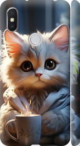 Чохол на Xiaomi Redmi S2 Білий кіт "5646m-1494-2448"