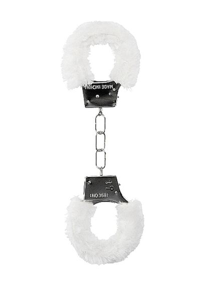 Наручники - Ouch! Beginner's Handcuffs Furry White Sex Aura | Зображення 1