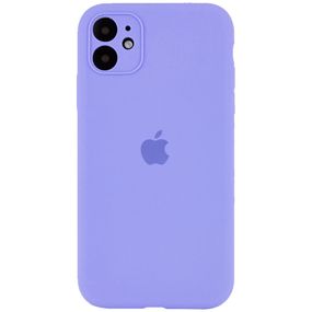 Чехол Silicone Case Full Camera Protective (AA) для Apple iPhone 12 (6.1") Сиреневый / Dasheen