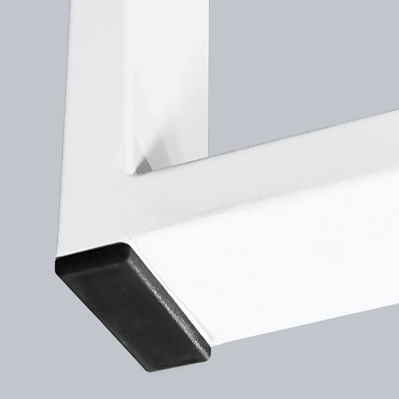 Опора для столу з металу 600×120mm, H=730mm (профільна труба: 40x20mm) Білий | Зображення 5