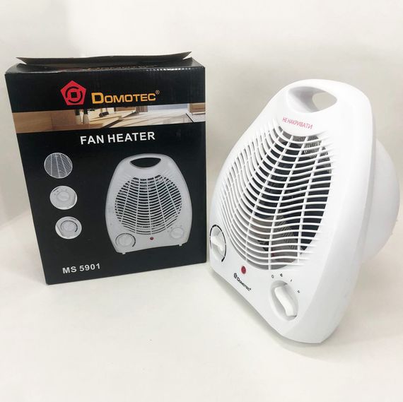Тепловентилятор електричний Domotec MS-5901 2000 Вт, Вітродуйка обігрівач, Обігрівач дуйчик HF-92 | Зображення 3