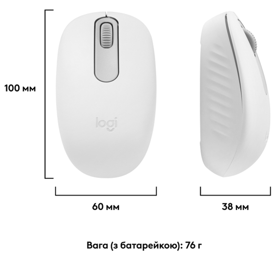 Мишка Logitech M196 Bluetooth Off-White (910-007460) | Зображення 7