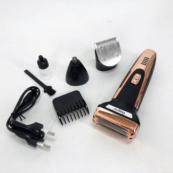 Триммер универсальный GEMEI GM-598, профессиональная электробритва, бритва для бороды. AK-850 Цвет: золотой | Зображення 7