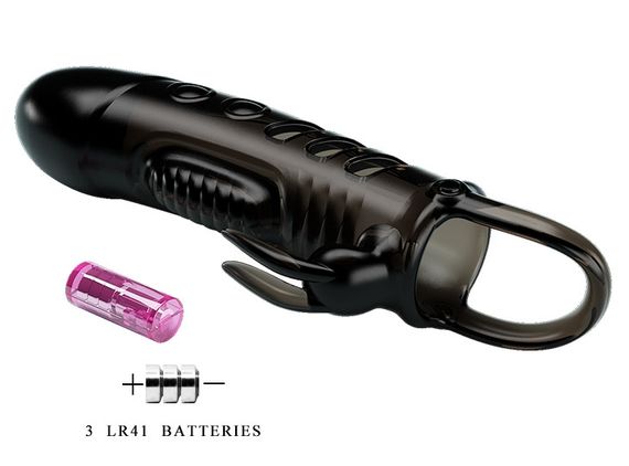 Подовжуюча насадка з вібростимуляцією (на 2,5 см) PRETTY LOVE - PENIS SLEEVE Sloane, BI-026243-1 sexstyle | Зображення 7