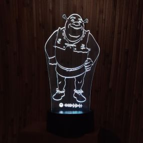 Акриловий світильник-нічник Шрек білий tty-n000482