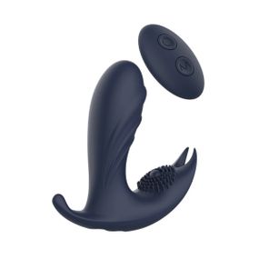Анатомический массажер простаты с вибрацией Dream Toys Startroopers, синий, 12,5 см Sex Aura
