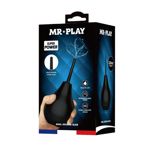 Анальний душ - Mr.Play Anal Douche Blkc Black | Зображення 7