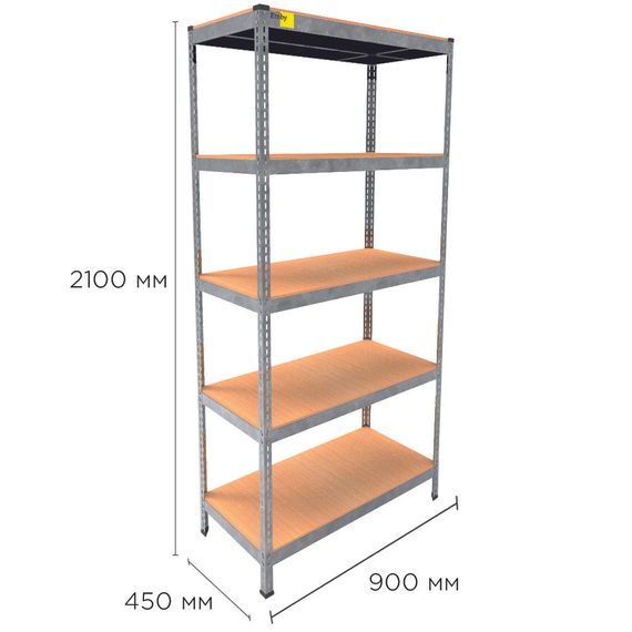 Металевий стелаж MRL-2100 ( 900x450) оцинкований