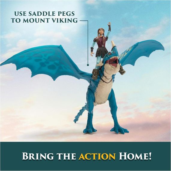 Игровой набор Dreamworks Dragons Как приручить дракона Злобный Змеевик и всадница Астрид | Зображення 7