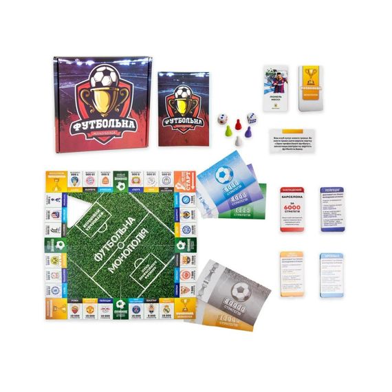 Настільна гра "Футбольна Монополія" Strateg 716 розважальна економічна | Зображення 1