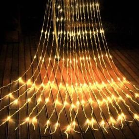 Гірлянда вулична 580 Led 40 метрів зелений шнур Мультик