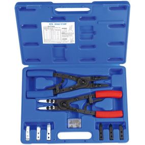 Автомобильный съемник KING TONY стопорных колец с сменными насадками 250 мм. (45115PP)