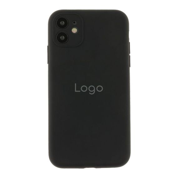 Чохол Silicone Case Full Size with Frame для iPhone 11 Колір 18.Чорний