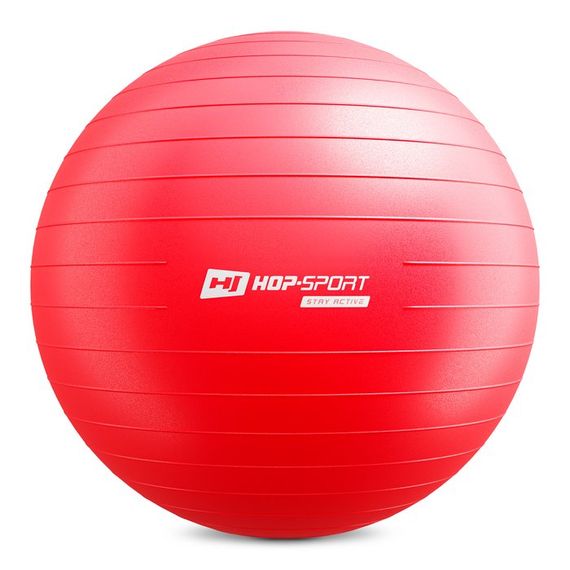 Фітбол Hop-Sport 75см червоний + насос 2020 | Зображення 2