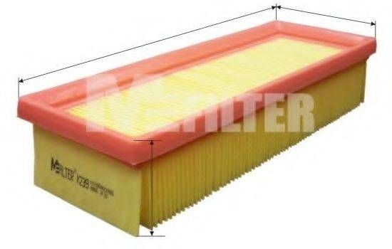 Фільтр повітряний FIAT, TAVRIA (вир-во M-filter) MFILTER K239 на FIAT TIPO (160)