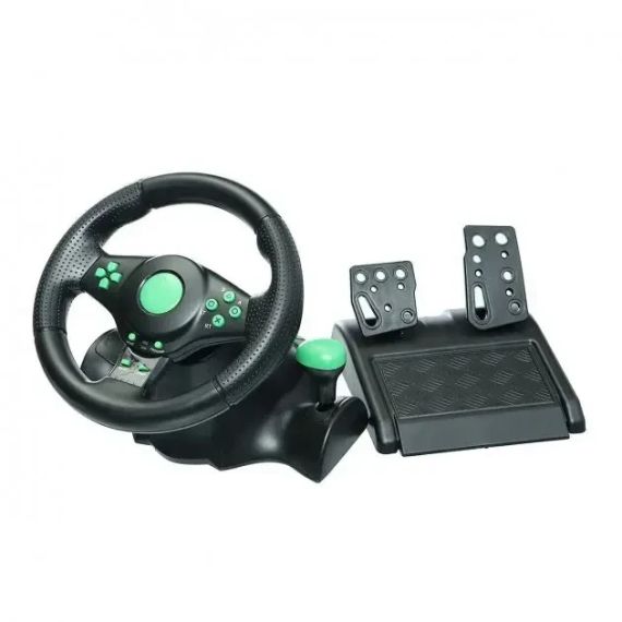 Руль игровой с педалями Vibrating Wheel PS3 PC USB | Зображення 1
