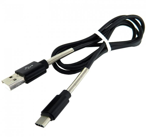 Кабель USB Type-C WALKER C720 2,4A 2м чорний
