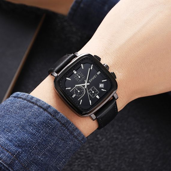 Чоловічий годинник Skmei 2182BKSI Black-Silver | Зображення 2