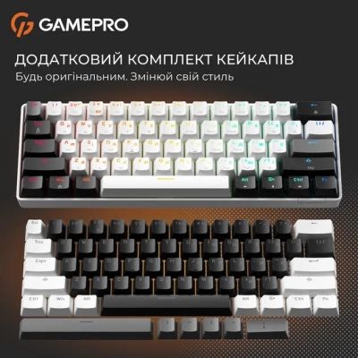 Клавиатура GamePro Genesis Infinity MK130BW Outemu Swithes USB White (MK130BW) | Зображення 4