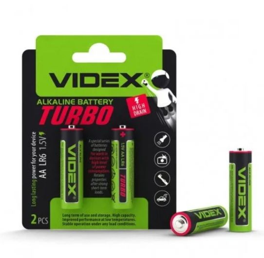 Батарейка щелочная Videx LR06 / AA Alkaline TURBO | Зображення 2