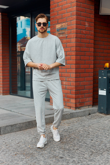 Комплект Марсель оверсайз серый S | Зображення 5