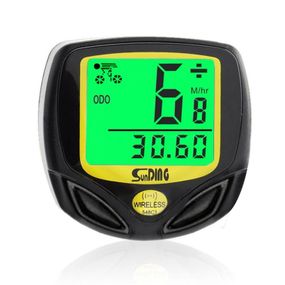 Велокомпьютер, спидометр, одометр, велосипедный компьютер SunDing SD-548C (беспроводной)