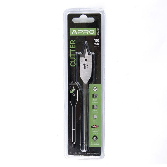 Сверло перьевое Ø18мм, длина 150мм Cutter APRO | Зображення 1