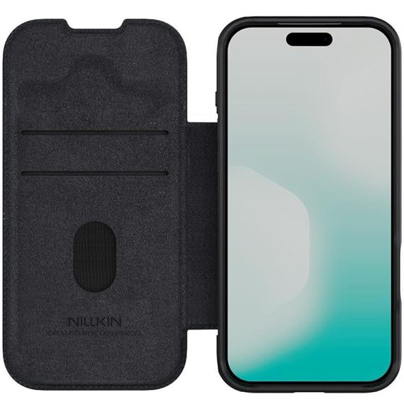 Шкіряний чохол-книжка Nillkin Qin Pro Camshield для Apple iPhone 17 Pro (6.3") Black | Зображення 3
