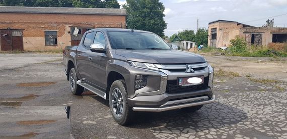 Передній захист ST008 (нерж) для Mitsubishi L200 2015-2024 рр | Зображення 1