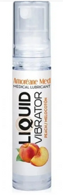 Стимулювальний лубрикант від Amoreane Med: Liquid vibrator — Peach ( рідкий вібратор), 10 ml Sex Aura