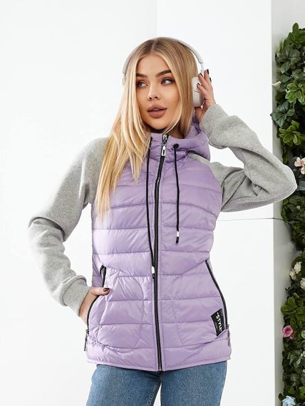 Куртка з трик.рукавом, арт. 1011, колір бузок