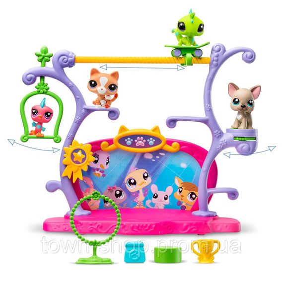 Игровой набор "Шоу Талантов" Littlest Pet Shop 00558 сцена, 2 фигурки, аксессуары | Зображення 1