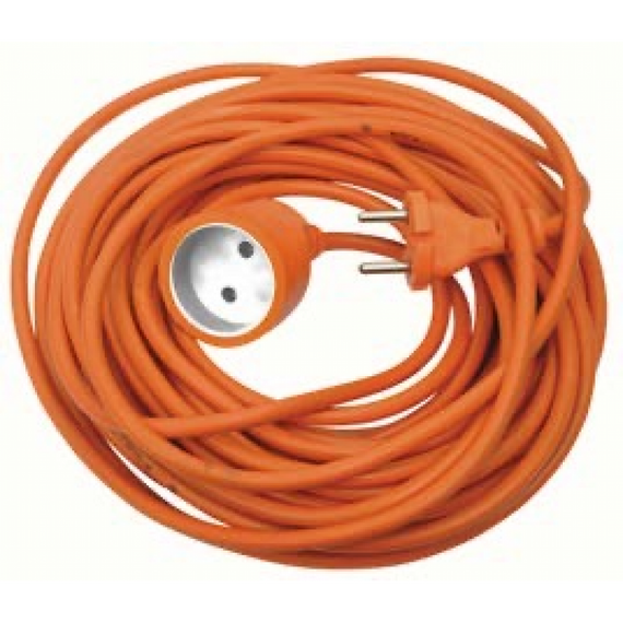 Подовжувач без заземлення, 1 гніздо, 10м, 10А, ПВС 2*1,0 помаранчевий, MARSO (арт. 49-48-86)