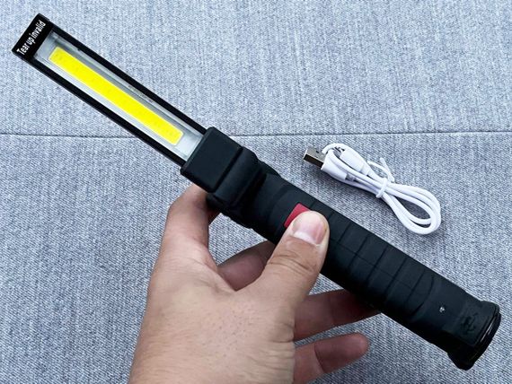 Світильник з червоним та білим світлом WORKLIGHT W-52 з магнітом та гачком ліхтар акумуляторний 18650 | Зображення 1
