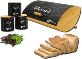 Хлібниця з контейнерами для сипучих 3 шт MyKitchen ZP-042 (ZP-042_1155)