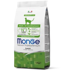 Monge Cat Adult Coniglio сухий з кроликом для дорослих котів 1.5 кг