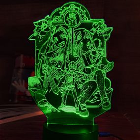 Акриловий світильник-нічник Ханако Кун три охоронця часу зелений tty-n001585