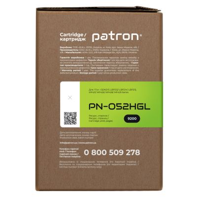 Картридж Patron CANON 052H GREEN Label (PN-052HGL) | Зображення 2