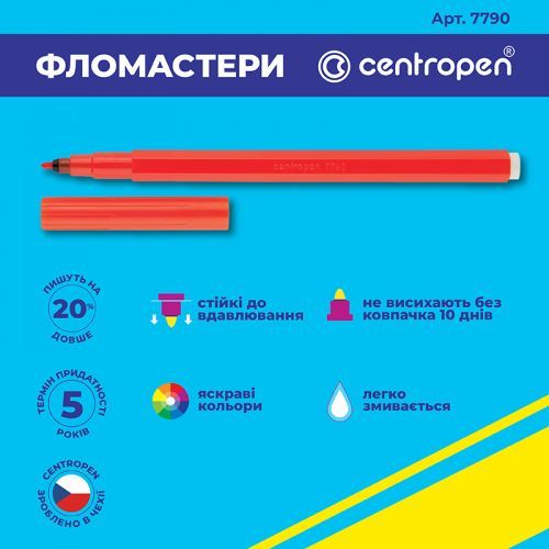 Фломастери 7790/12 ТП, набір 12 шт. | Зображення 2