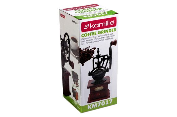Кофемолка ручная Kamille - 265 мм чугунная (7017) | Зображення 2