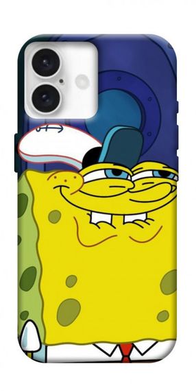 Чохол з картинкою Губка Боб для Apple iPhone 16 Plus