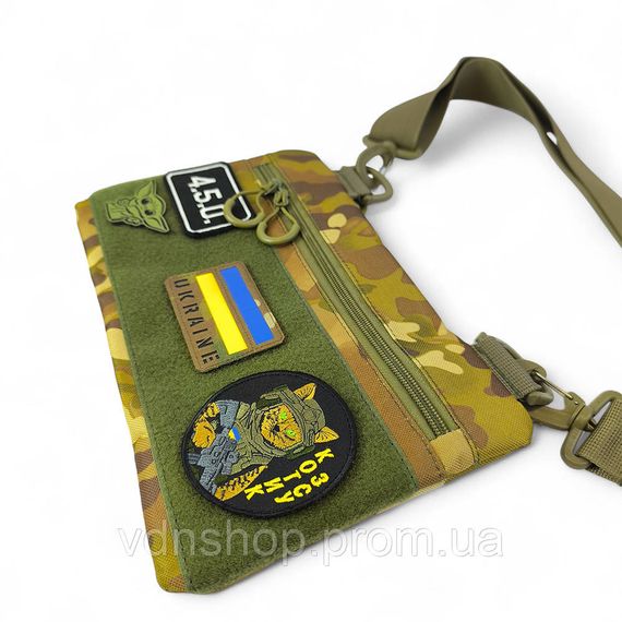 Військова сумка всу чоловіча сумка слінг, Нагрудна сумка бананка містка Плечова чоловіча містка KT-35 | Зображення 5