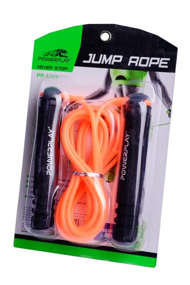 Скакалка PowerPlay 4205 Classic Plus Jump Rope Помаранчева (2,7m.) | Зображення 1