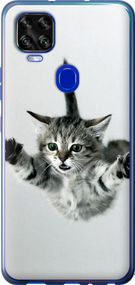 Чехол на ZTE Blade V2020 Летящий котёнок "2322u-2529-17620"