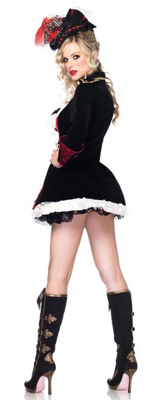 Жіночий костюм капітана піратів Leg Avenue Charming Pirate Captain M | Зображення 1