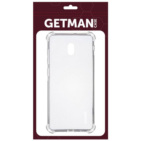 TPU чехол GETMAN Ease logo усиленные углы для Xiaomi Redmi 8a Бесцветный (прозрачный) | Зображення 1